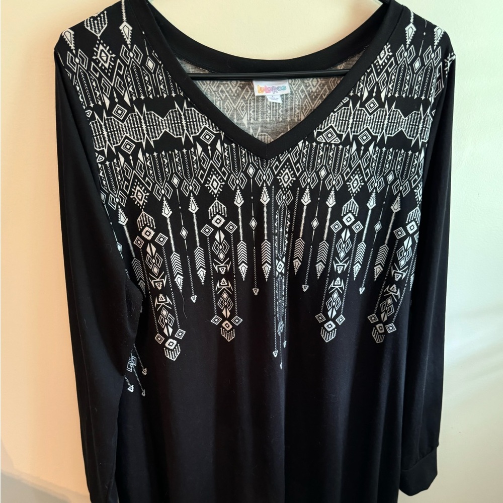 Lularoe Emily swing dress with pockets.